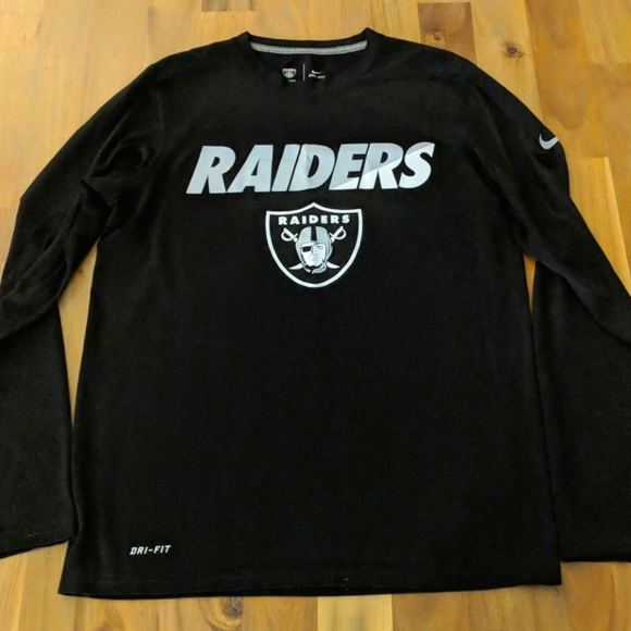 raiders nike dri fit shirt